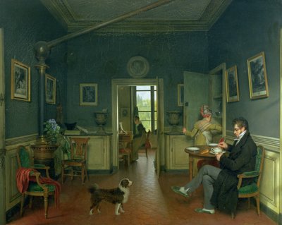 Interior of a Dining Room by Michel Martin Drolling